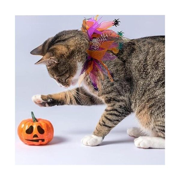 cyeollo 2 Pack Dog Collar Elastic Adjustable Halloween