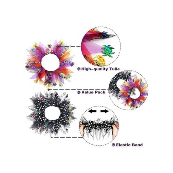 cyeollo 2 Pack Dog Collar Elastic Adjustable Halloween
