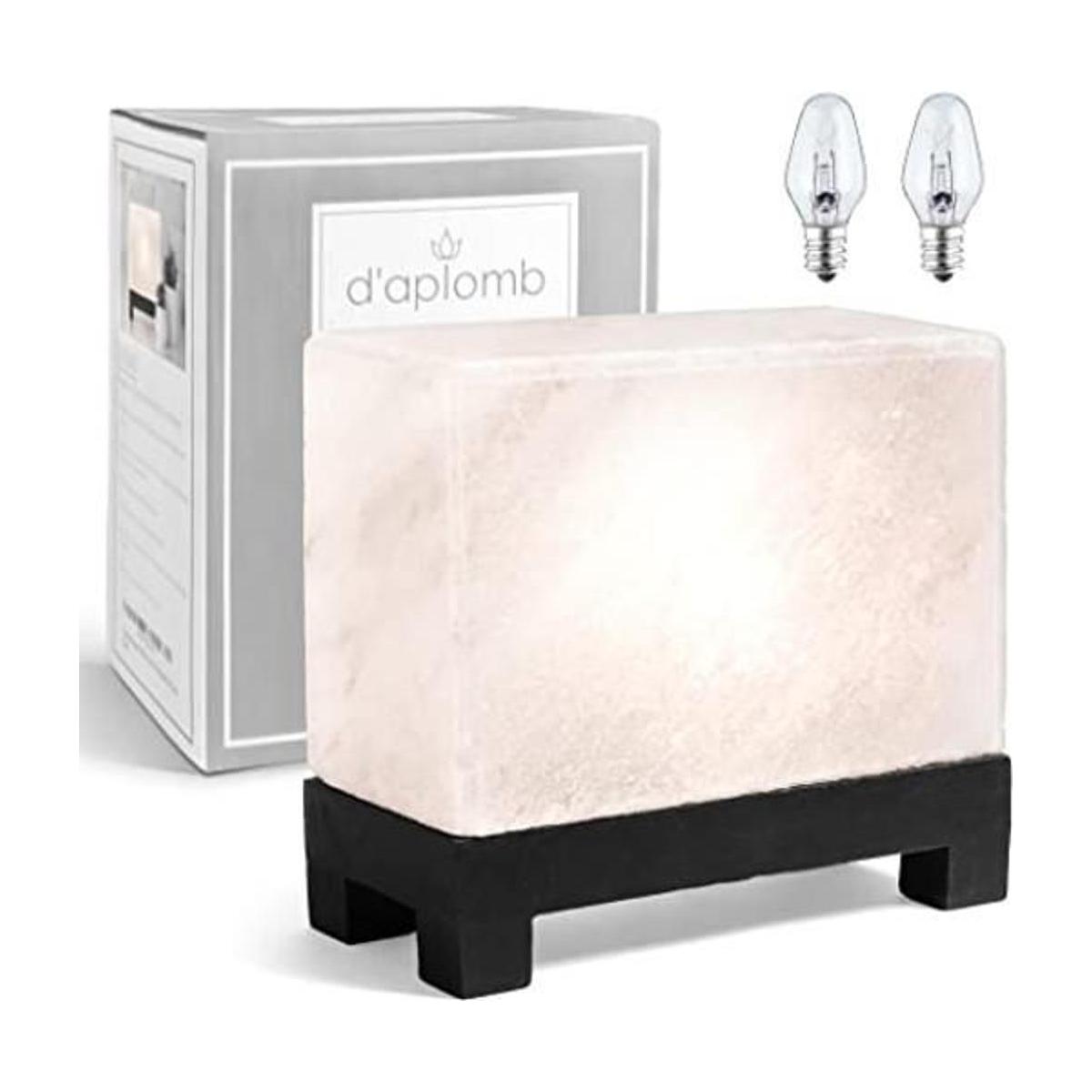 Lámpara de sal del Himalaya 100 auténtica rectangular