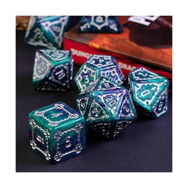 cusdie 7 dados DND gigantes de 0.984 in juego de dados_3