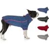 cyeollo Fleece Dog Sweater Reflective Zip Up Jacket Coat_1