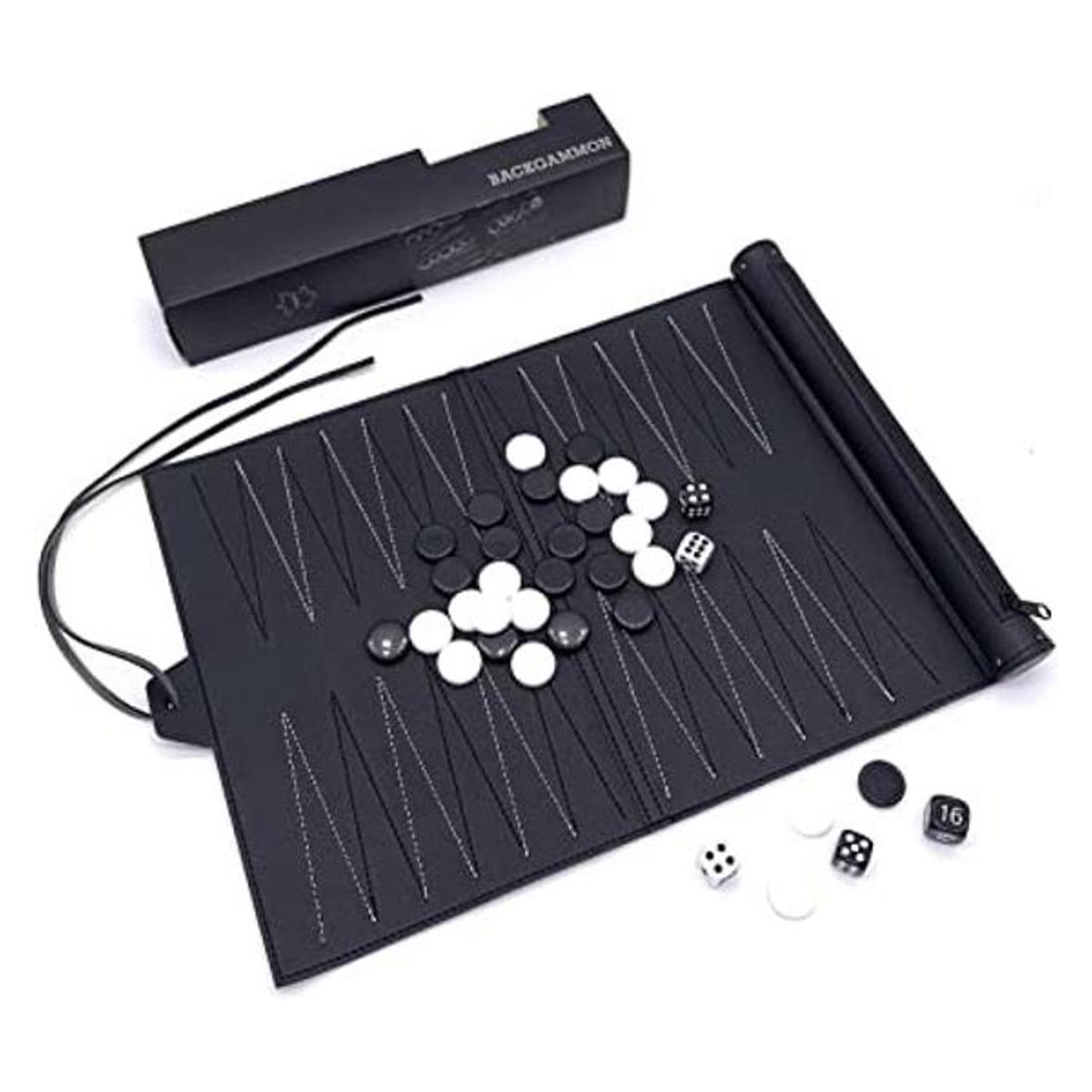 Juegos de backgammon de viaje enrollables juegos de mesa