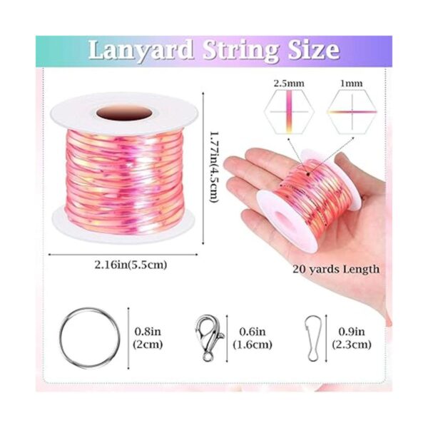 Cridoz Boondoggle String Kit con 20 rollos de cordón de