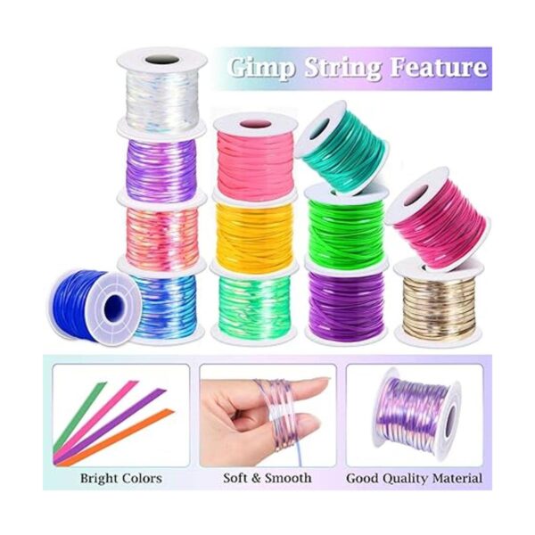Cridoz Boondoggle String Kit con 20 rollos de cordón de