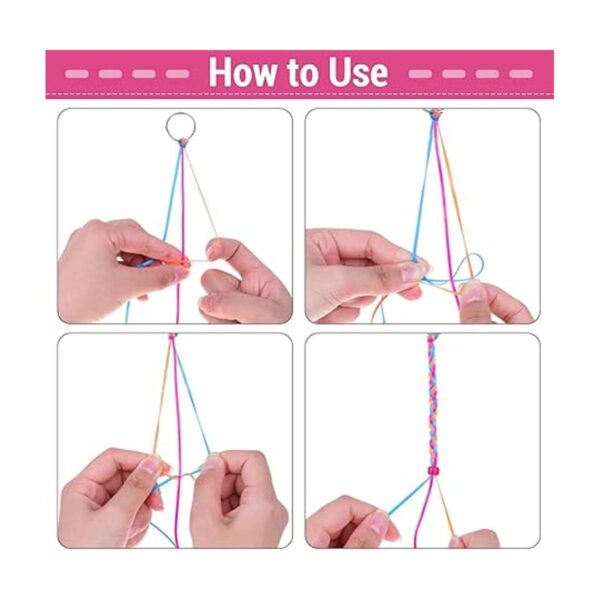 Cridoz Juego de 6 cuerdas de plástico para pulseras