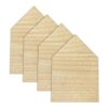 Paquete de 4 piezas de madera con forma de casa de 8