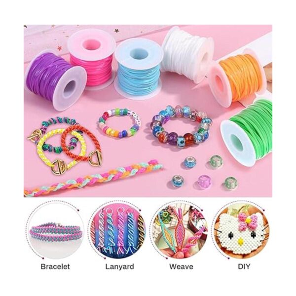 Cridoz Juego de 6 cuerdas de plástico para pulseras