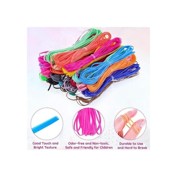 Cridoz Cuerda de cordón de plástico de 25 colores con 20
