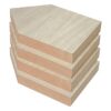 Paquete de 4 piezas de madera con forma de casa de 8