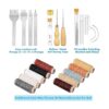 Cridoz Kit de 35 bolsas de cuero con perforador de agujero