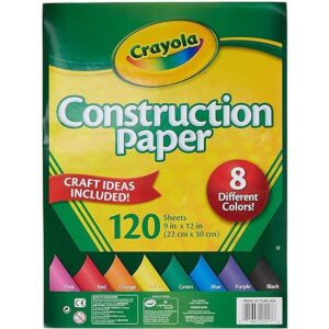Crayola Papel de construcción 8 colores diferentes 120_1