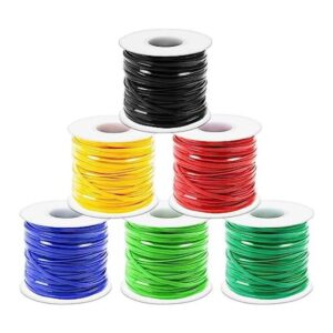 Cridoz Juego de 6 cuerdas de plástico juego de tejido de