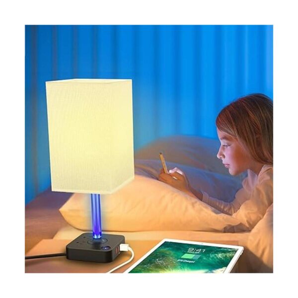 COZOO Lámpara de mesa de noche táctil regulable de 3 vías_2