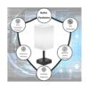 COZOO Lámpara de mesita de noche BluetoothWiFi RGB y USB_4