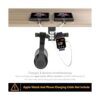 COZOO Soporte para auriculares con cargador USB para_5