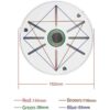 Compcctv Cámara domo universal resistente para cámara de