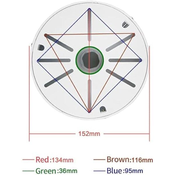 Compcctv Cámara domo universal resistente para cámara de