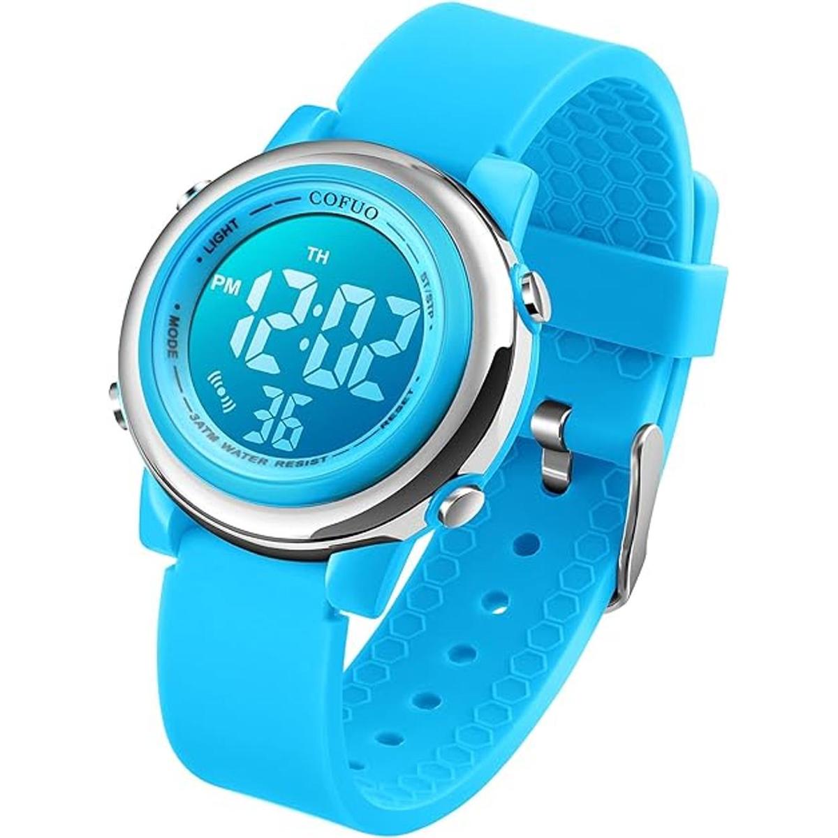Reloj digital deportivo de pulsera impermeable para