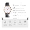 Reloj de pulsera de cuarzo para hombre con banda de cuero