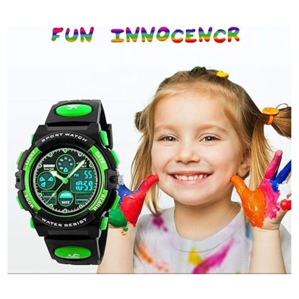 Kids Digital Sport Watch Boys Girls Waterproof Sports_2