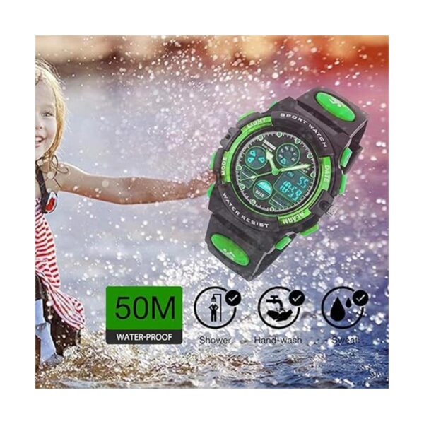 Kids Digital Sport Watch Boys Girls Waterproof Sports_3