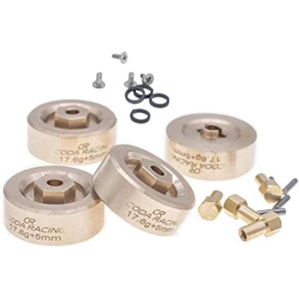 CODA RACING 4 unids 0.62 oz latón extendido rueda pesos_1