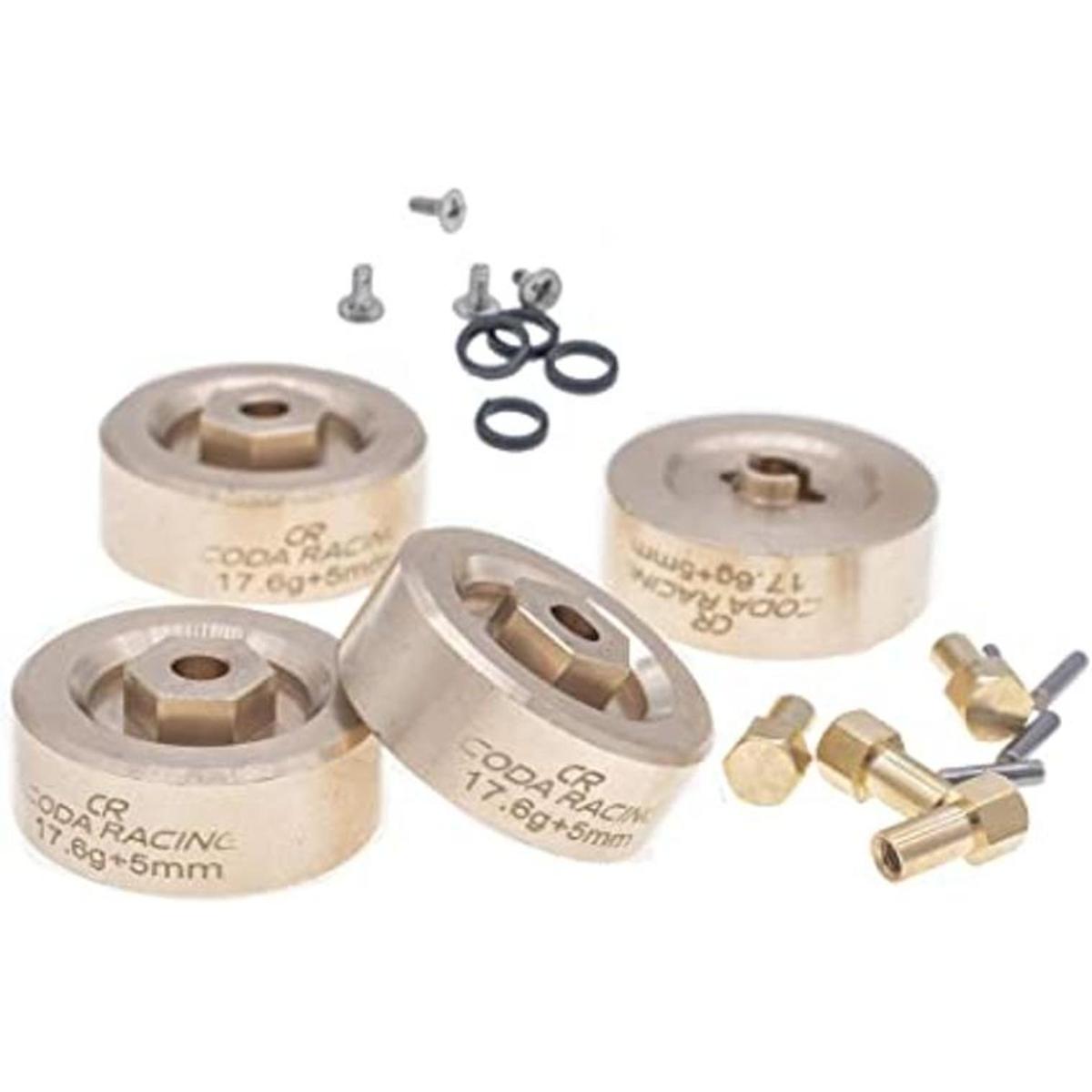 CODA RACING 4 unids 0.62 oz latón extendido rueda pesos