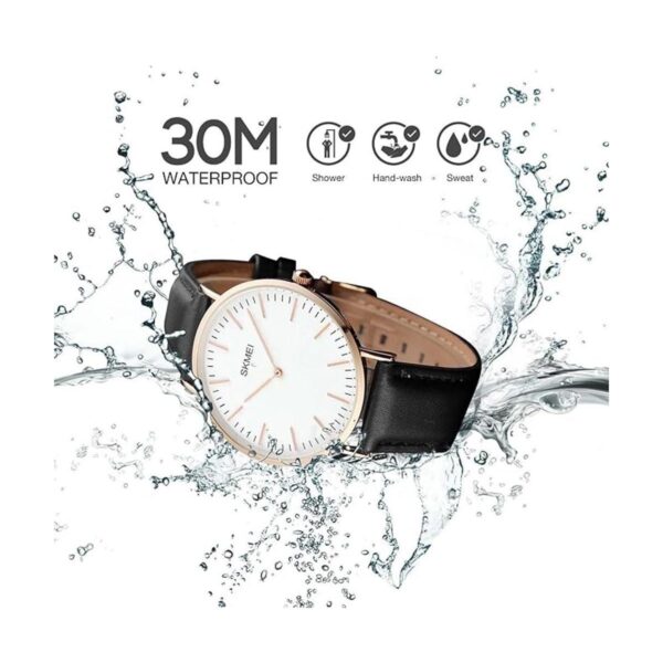 Reloj de pulsera de cuarzo para hombre con banda de cuero