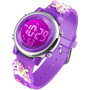 Girls Digital Watch Age 312 for Gifts 3D Cartoon