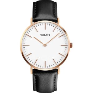 Reloj de pulsera de cuarzo para hombre con banda de cuero