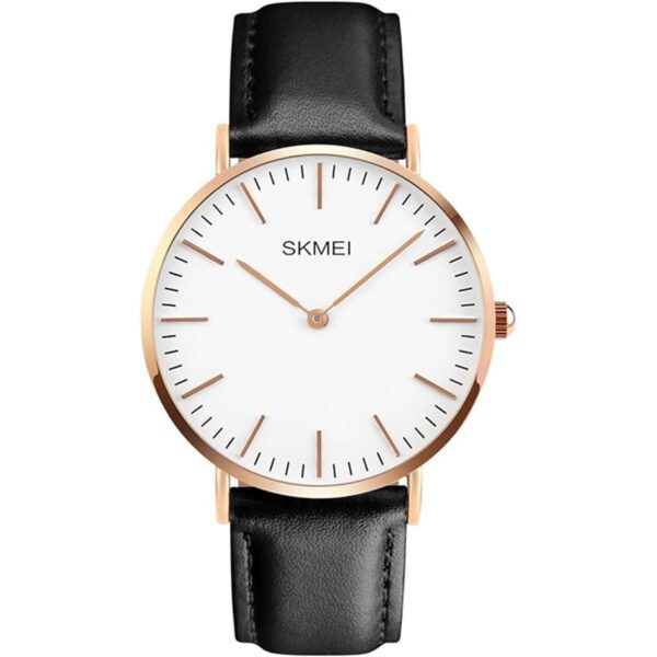 Reloj de pulsera de cuarzo para hombre con banda de cuero