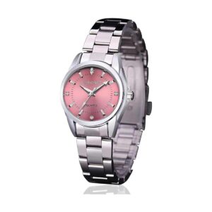 Reloj analógico de cuarzo para mujer con correa de acero_1