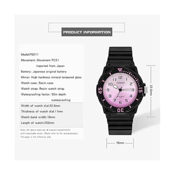 Reloj para mujer deportivo resistente al agua relojes_4