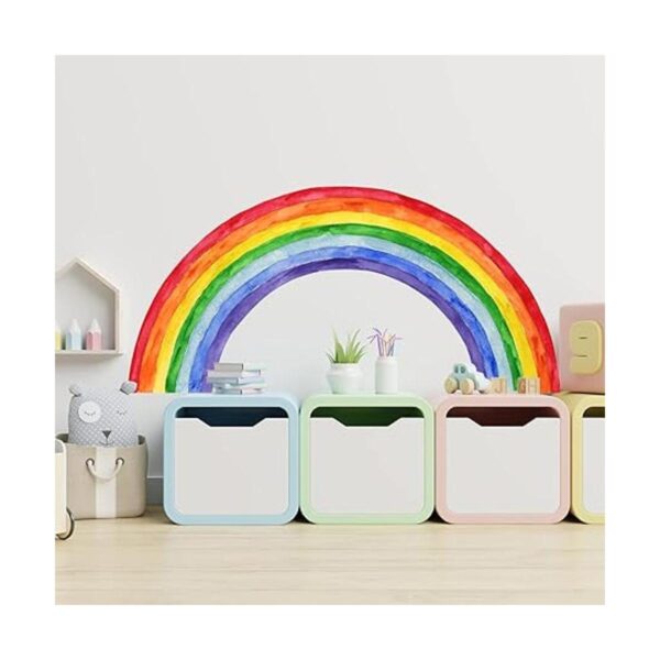 Calcomanías de pared de arcoíris grandes de 70.8 x 33.9