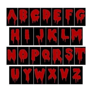 26 plantillas de letras de Halloween plantillas de