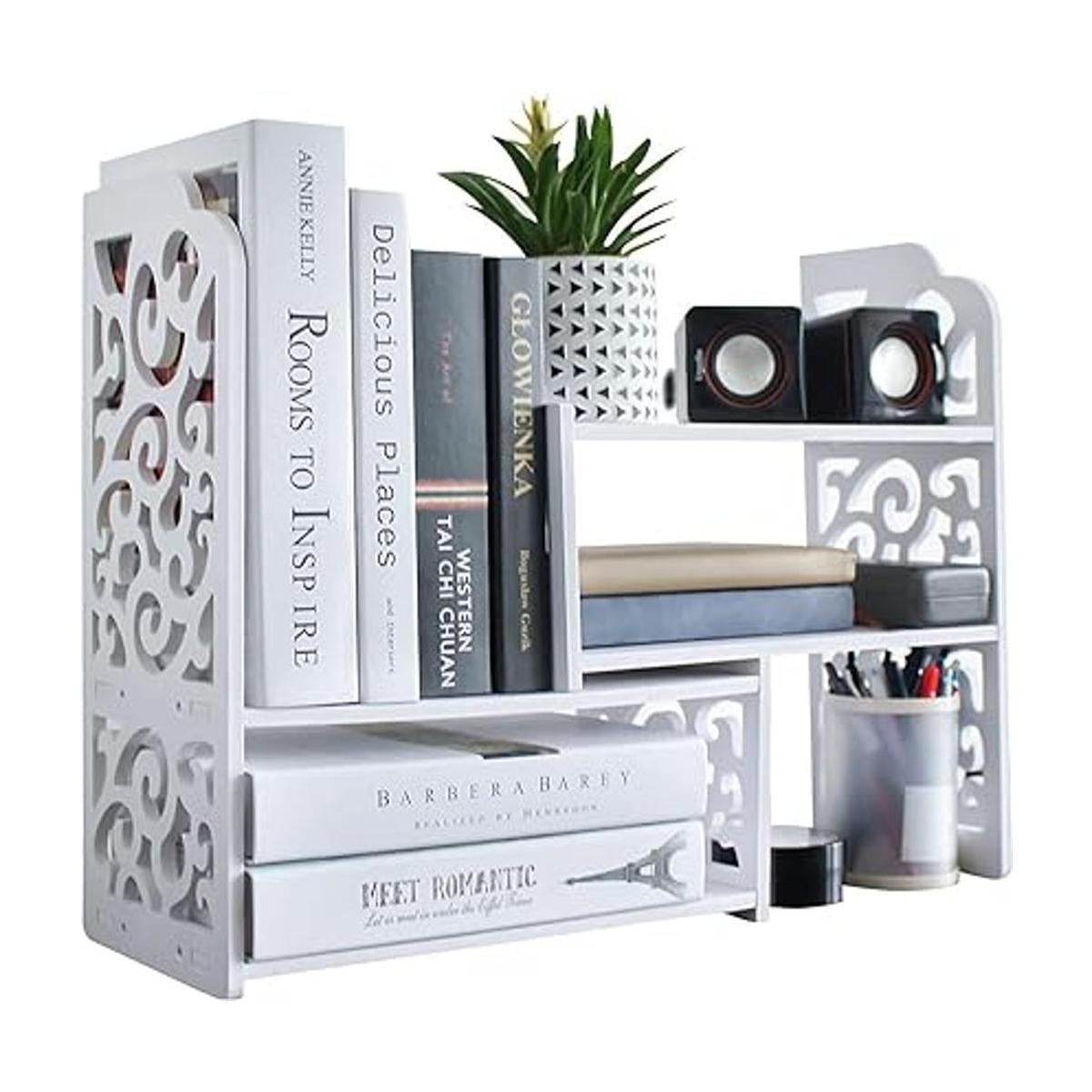 Librero pequeño para almacenamiento de escritorio mini