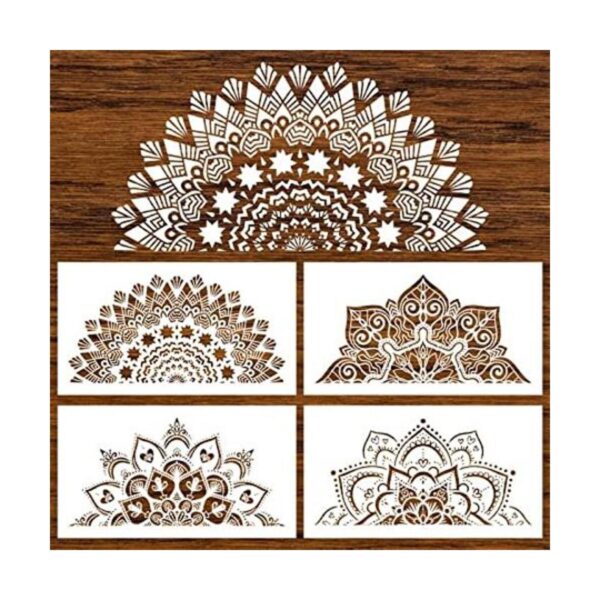 Plantilla de mandala reutilizable de 18 x 10 pulgadas