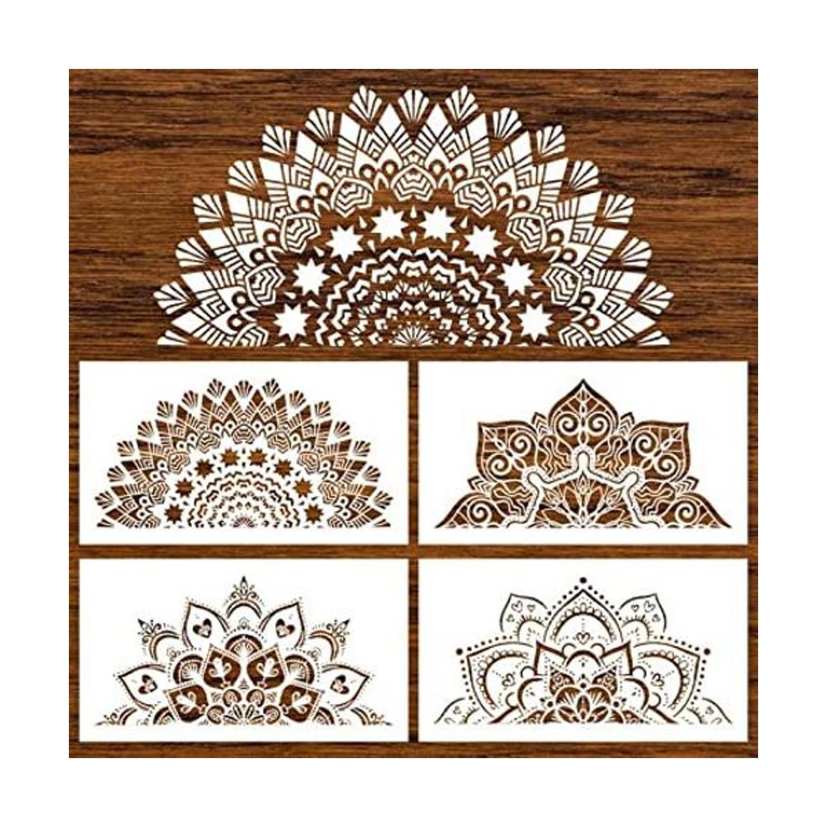 Plantilla de mandala reutilizable de 18 x 10 pulgadas