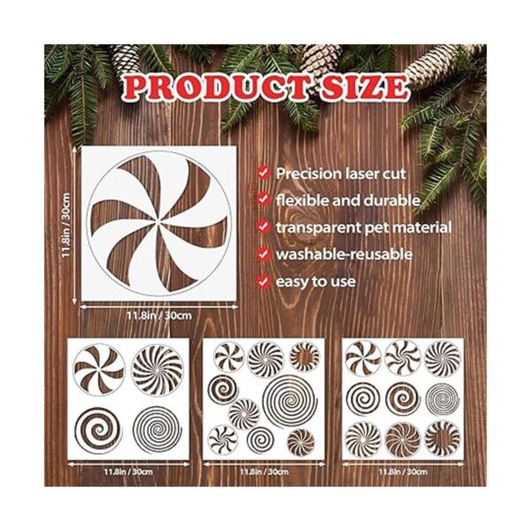 4 plantillas de Navidad para pintura plantillas de