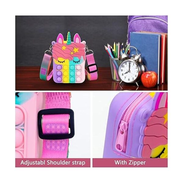 Pequeño bolsa para reventar bolsa de unicornio para niñas_5