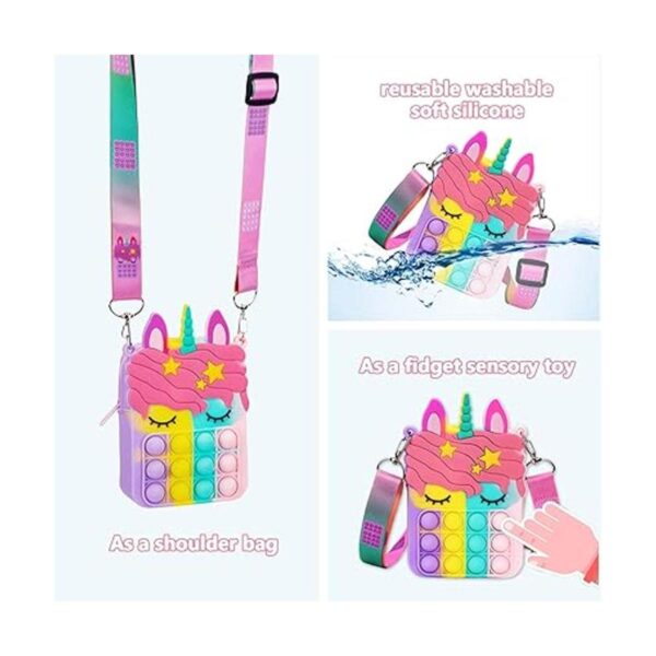 Pequeño bolsa para reventar bolsa de unicornio para niñas_6