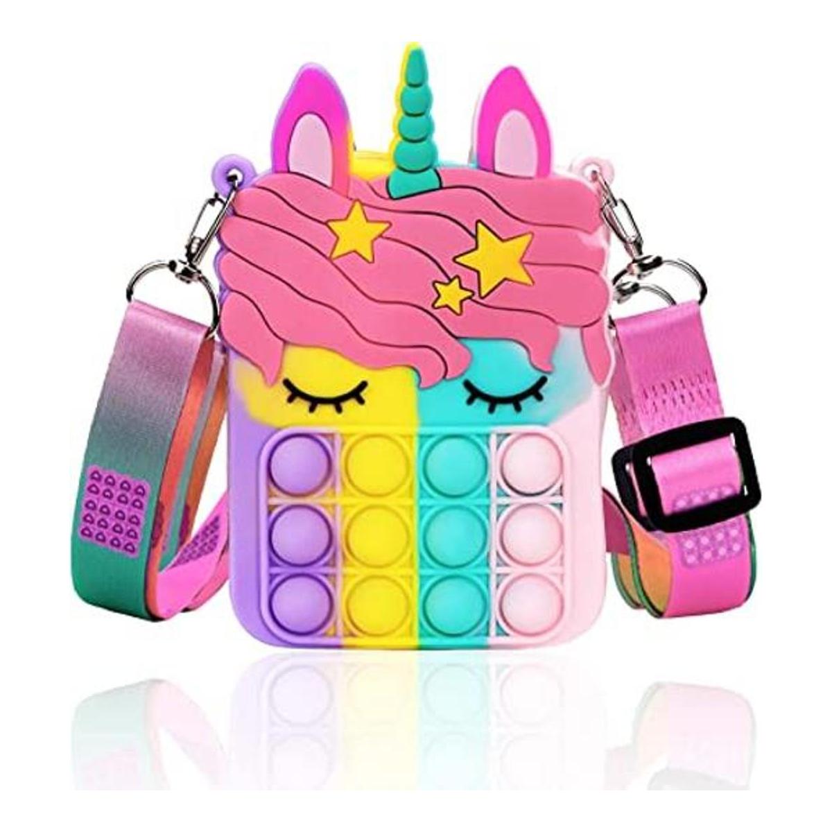 Pequeño bolsa para reventar bolsa de unicornio para niñas