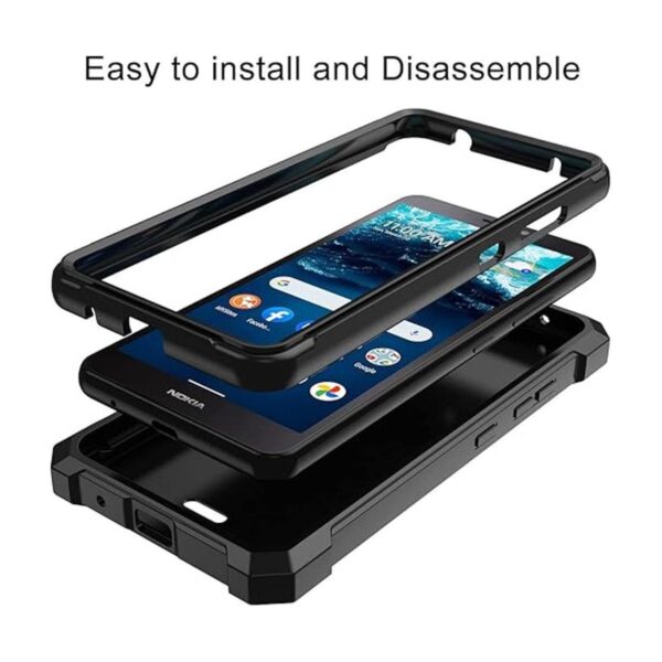 Funda para Nokia C100 con protector de pantalla de vidrio_2