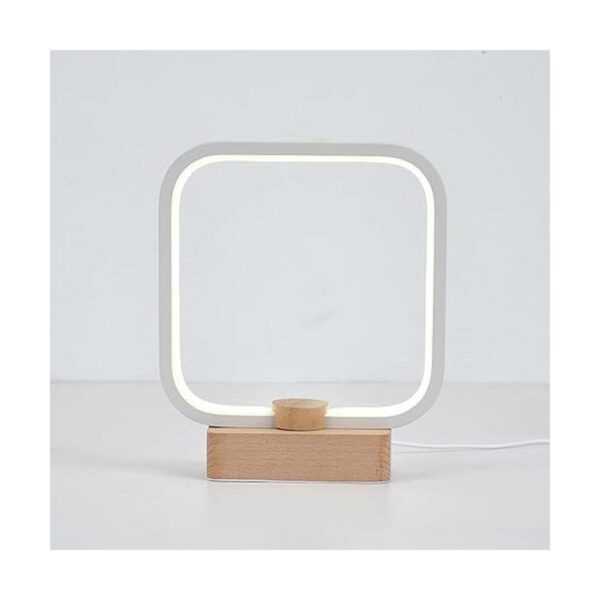Lámpara de mesa LED de madera de 3 colores lámpara de_2