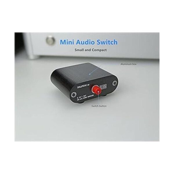M1 Interruptor de audio estéreo de 0.138 in con salida 2_5
