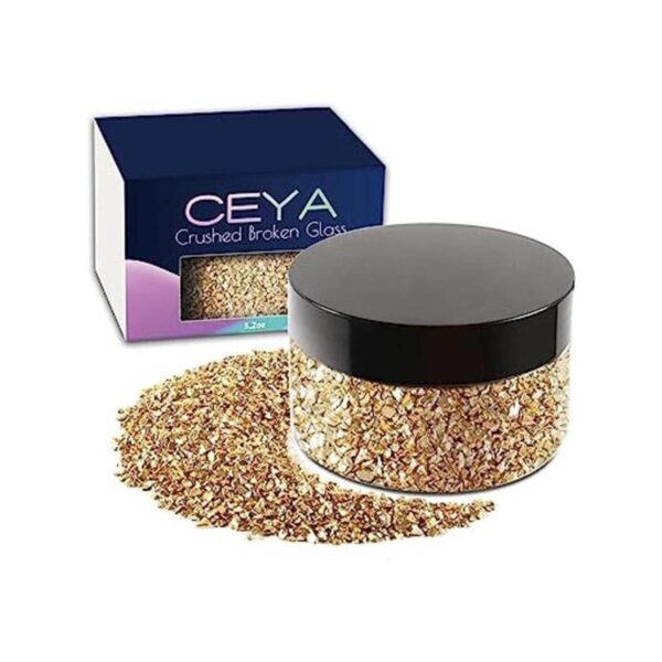 Ceya 5.3 onzas 5.29 oz de vidrio irregular triturado_1