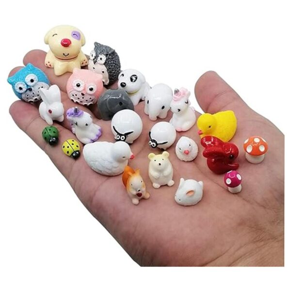 EMiEN Juego de 74 piezas de mini animales en miniatura_3