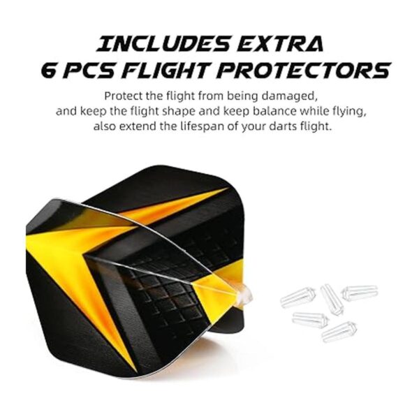 centaur 90Pcs Dart Flights with Flight Protectors 30 Sets_2