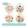 REEWISLY Kit de bordado para principiantes 4 juegos kits