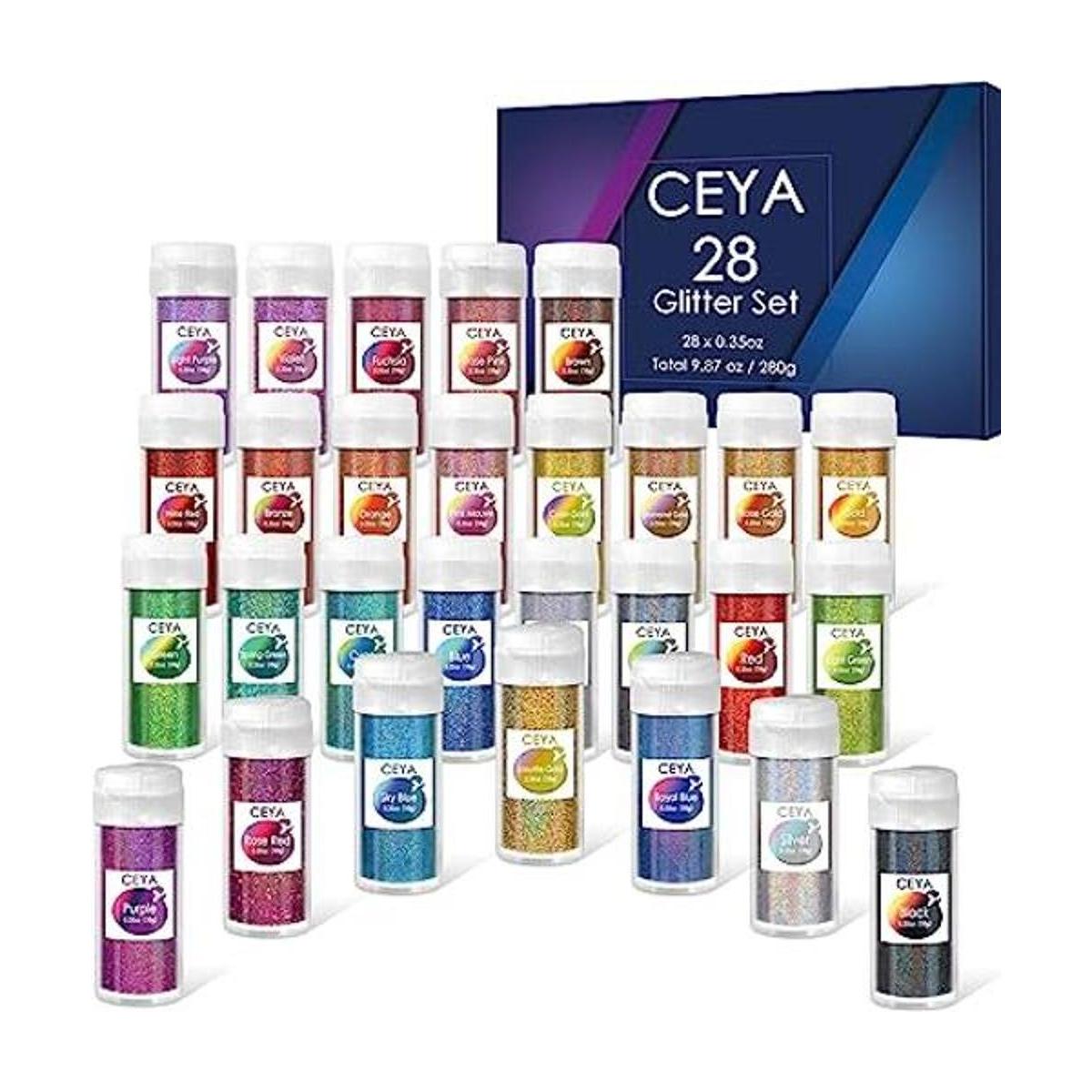 Ceya Juego de polvos holográficos ultra finos con